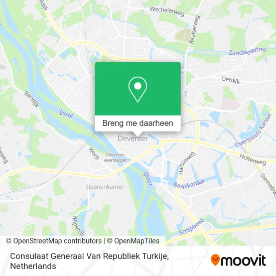 Consulaat Generaal Van Republiek Turkije kaart