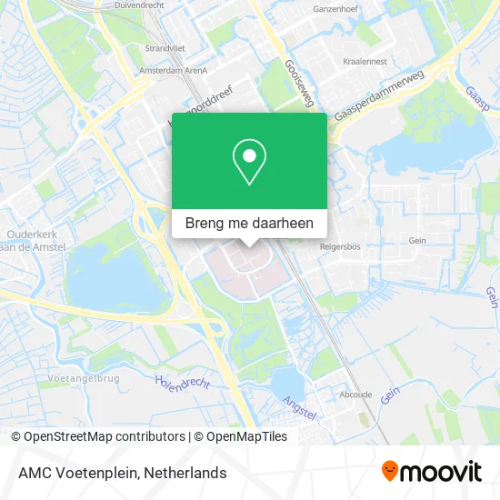 AMC Voetenplein kaart