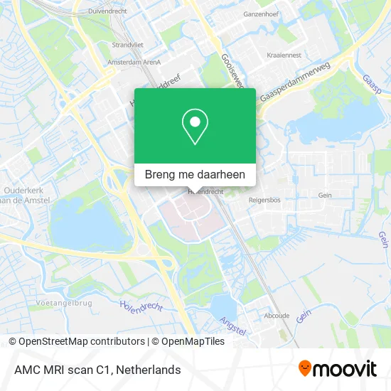 AMC MRI scan C1 kaart