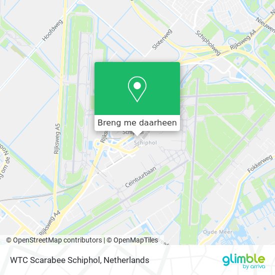 WTC Scarabee Schiphol kaart