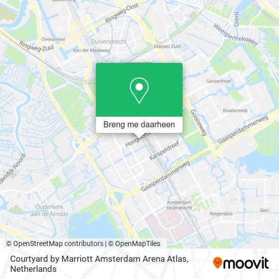 Courtyard by Marriott Amsterdam Arena Atlas kaart