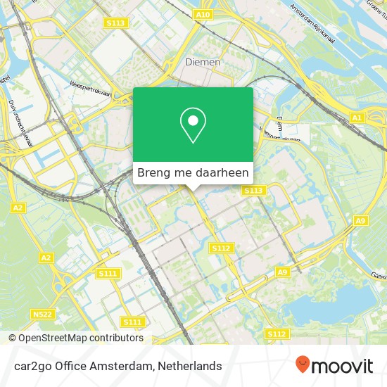 car2go Office Amsterdam kaart