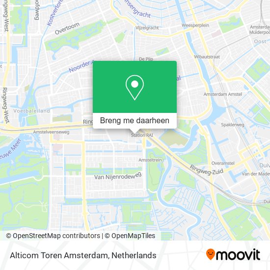Alticom Toren Amsterdam kaart