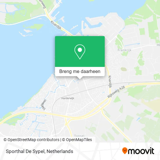 Sporthal De Sypel kaart