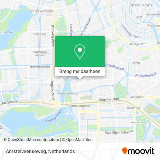 Amstelveenseweg kaart