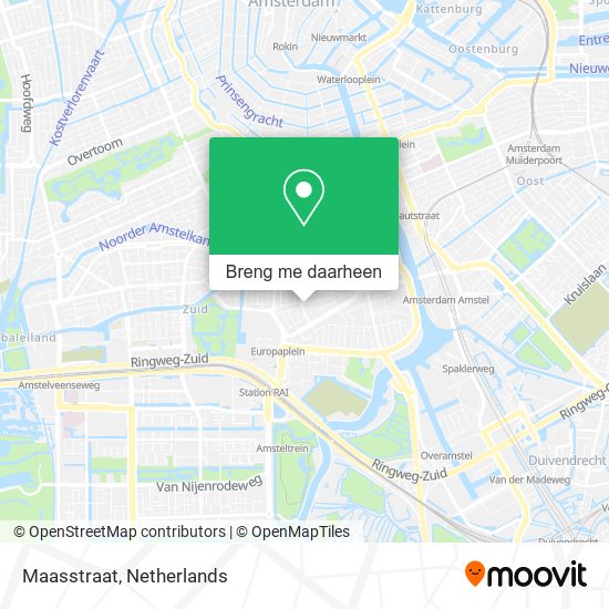 Maasstraat kaart