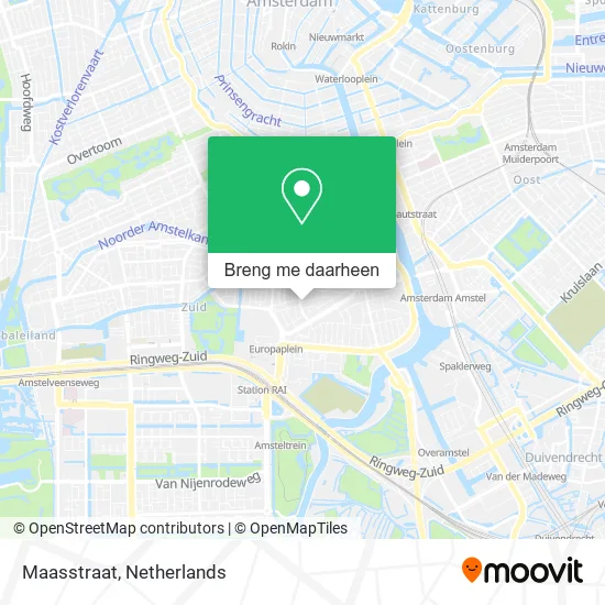 Maasstraat kaart