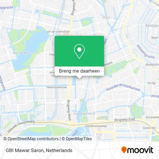 GBI Mawar Saron kaart