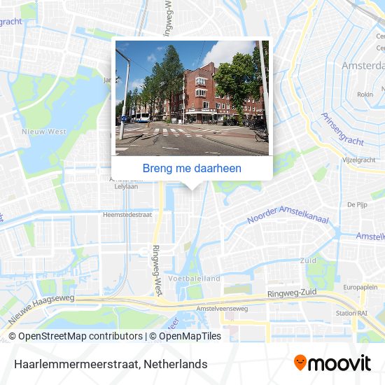 Haarlemmermeerstraat kaart
