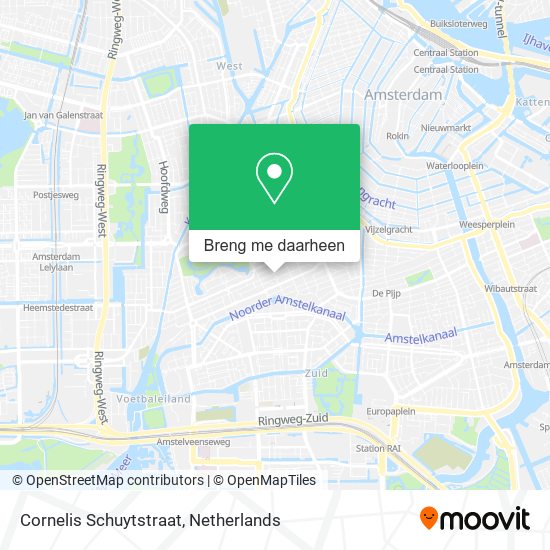 Cornelis Schuytstraat kaart
