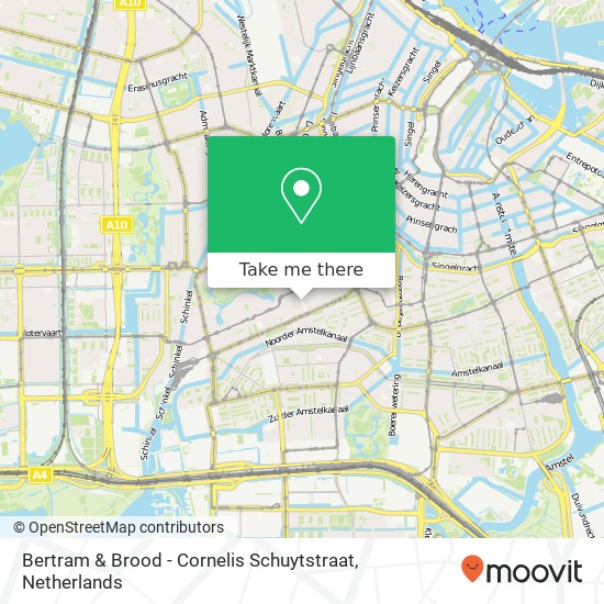Bertram & Brood - Cornelis Schuytstraat kaart