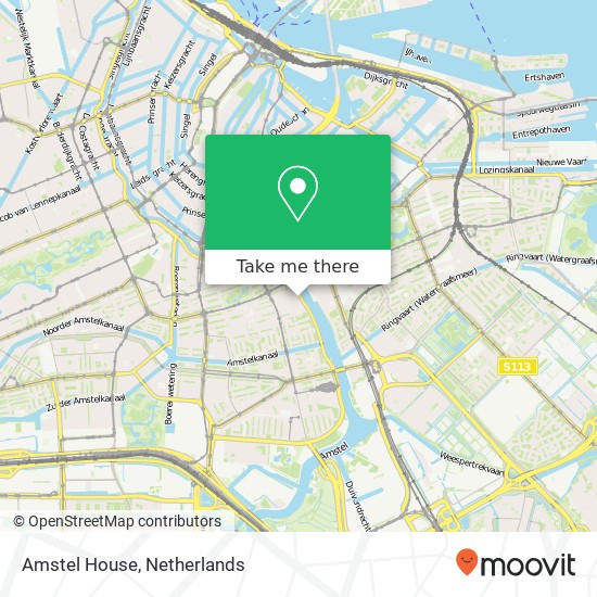 Amstel House kaart