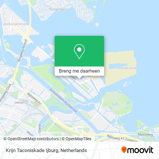 Krijn Taconiskade Ijburg kaart