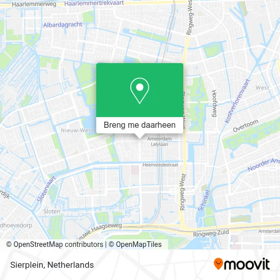Sierplein kaart