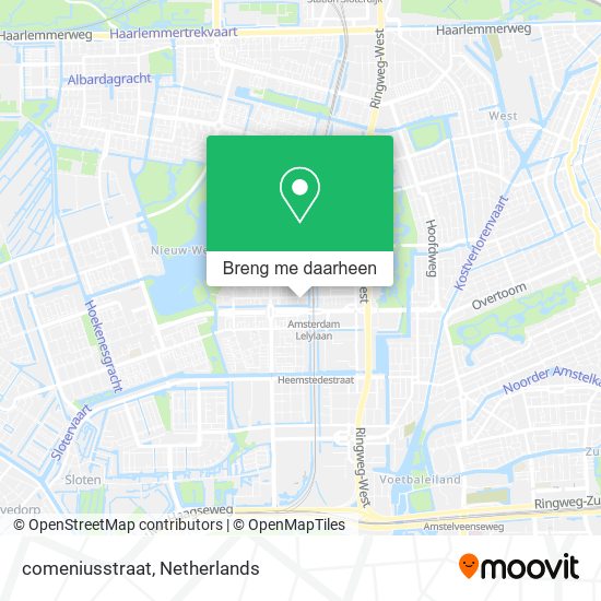 comeniusstraat kaart