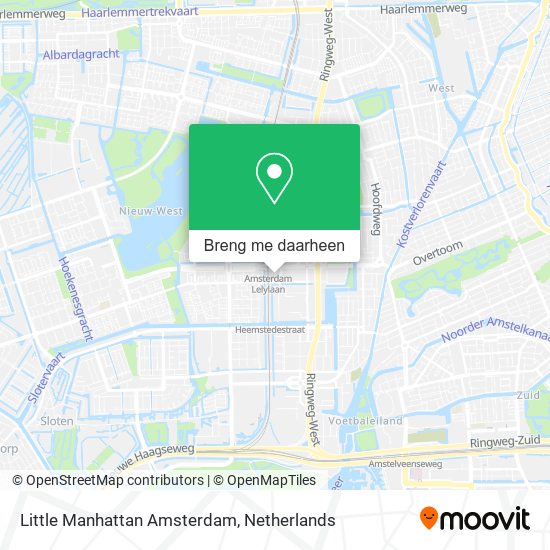 Little Manhattan Amsterdam kaart