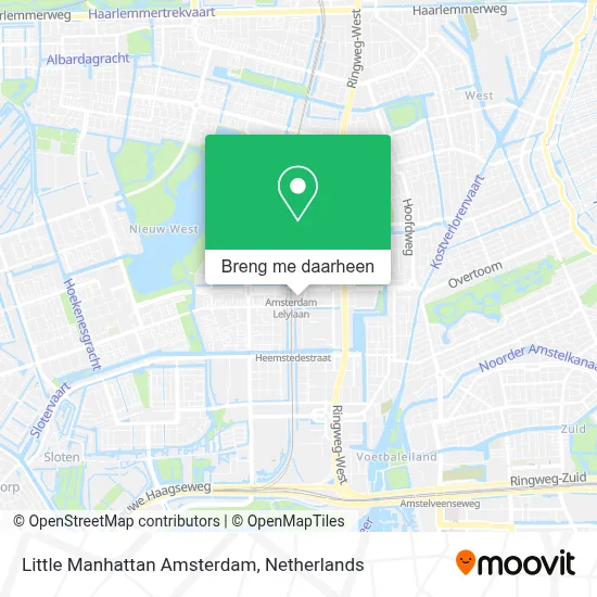 Little Manhattan Amsterdam kaart