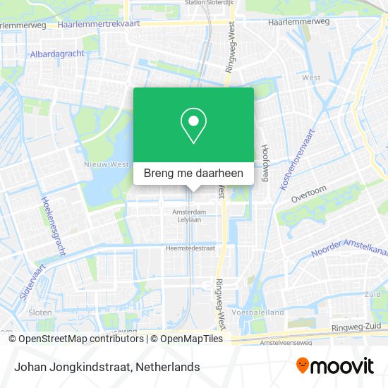 Johan Jongkindstraat kaart
