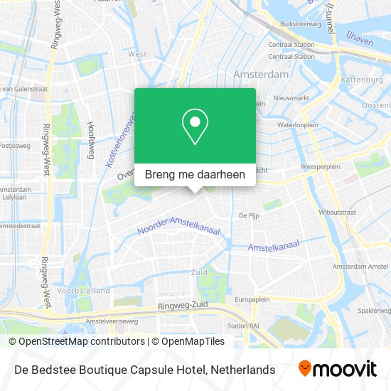 De Bedstee Boutique Capsule Hotel kaart