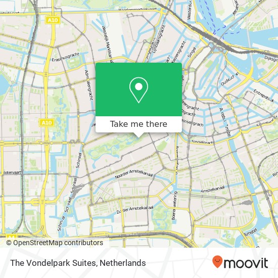 The Vondelpark Suites kaart