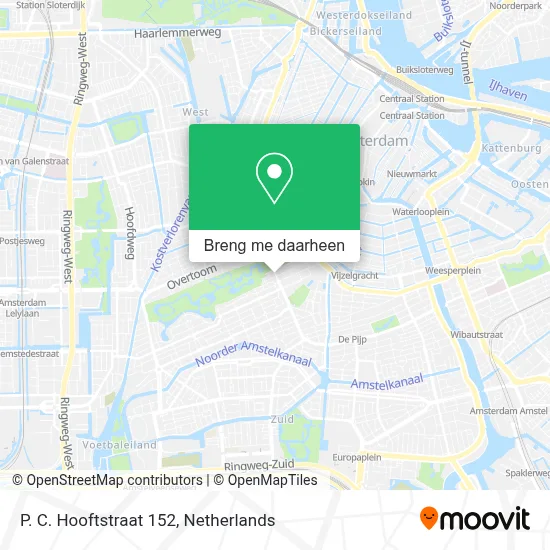 P. C. Hooftstraat 152 kaart