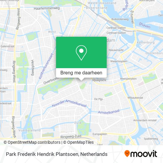 Park Frederik Hendrik Plantsoen kaart