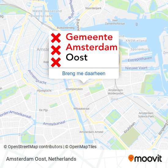 Amsterdam Oost kaart