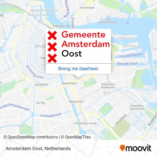 Amsterdam Oost kaart