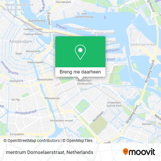 mentrum Domselaerstraat kaart