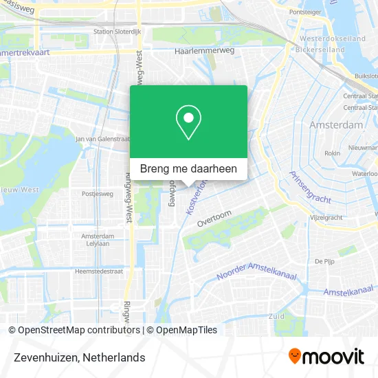 Zevenhuizen kaart