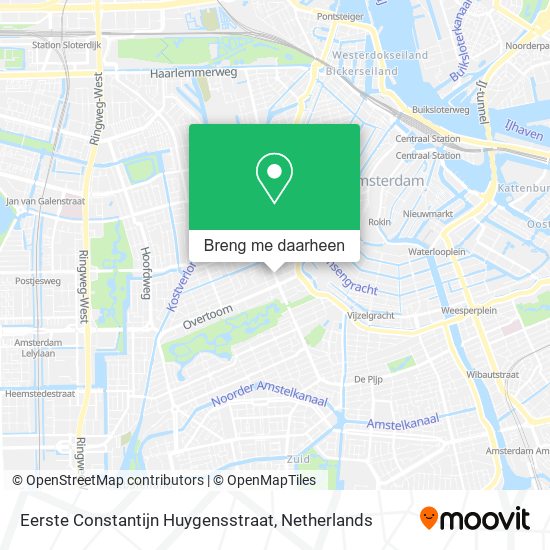 Eerste Constantijn Huygensstraat kaart