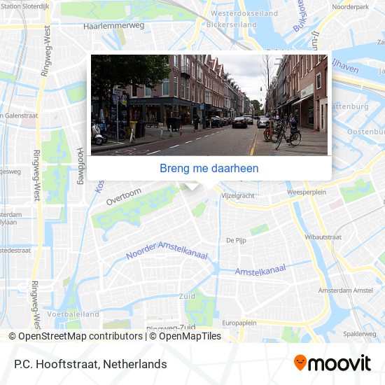 P.C. Hooftstraat kaart