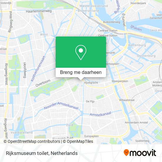 Rijksmuseum toilet kaart