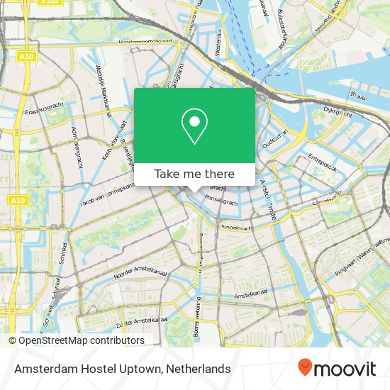 Amsterdam Hostel Uptown kaart