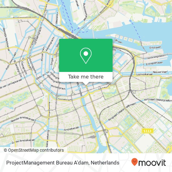 ProjectManagement Bureau A'dam kaart