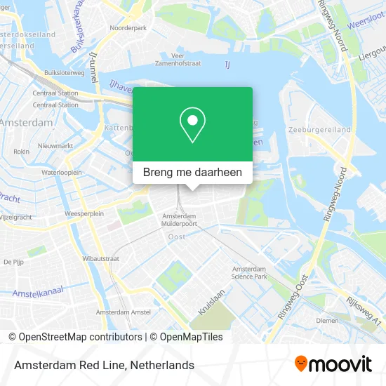 Amsterdam Red Line kaart