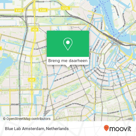 Blue Lab Amsterdam kaart