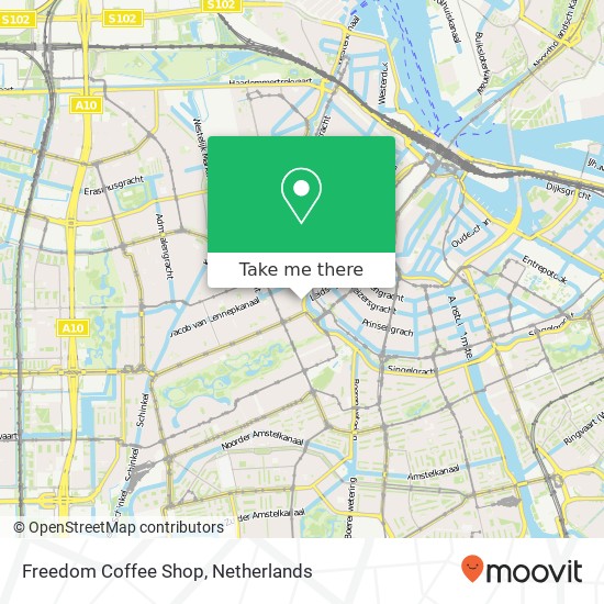 Freedom Coffee Shop kaart