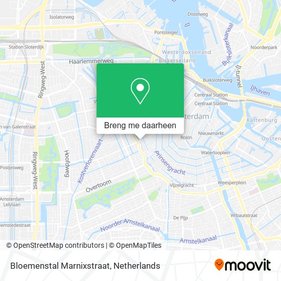 Bloemenstal Marnixstraat kaart
