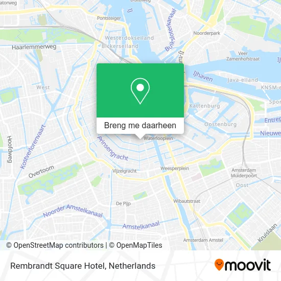 Rembrandt Square Hotel kaart