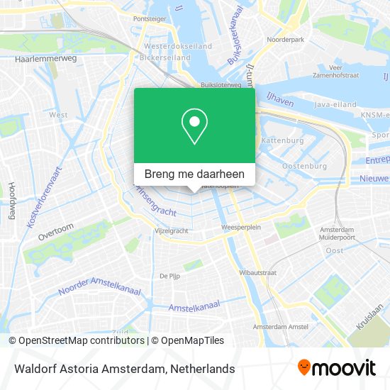 Waldorf Astoria Amsterdam kaart