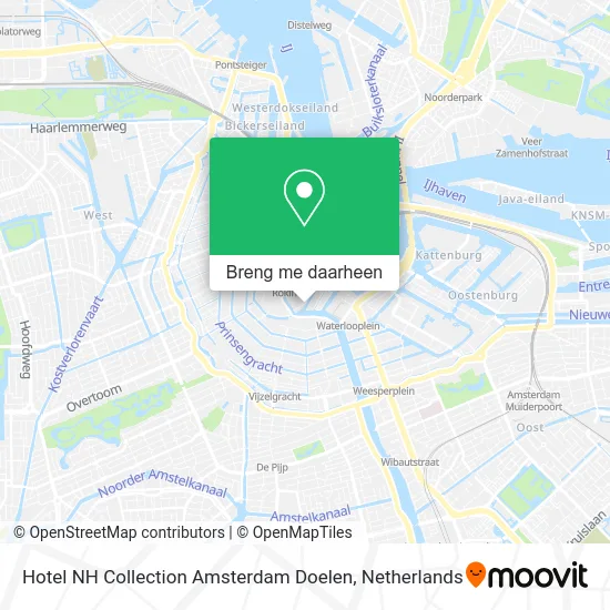 Hotel NH Collection Amsterdam Doelen kaart
