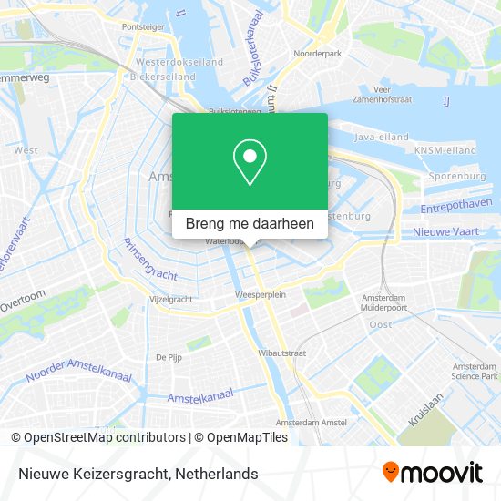 Nieuwe Keizersgracht kaart