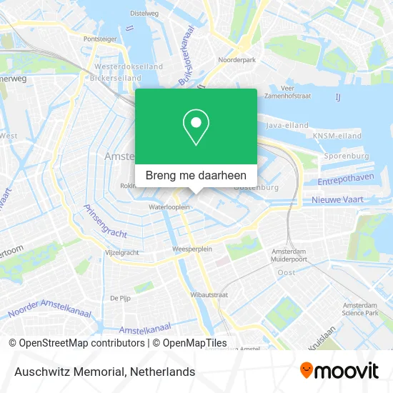 Auschwitz Memorial kaart