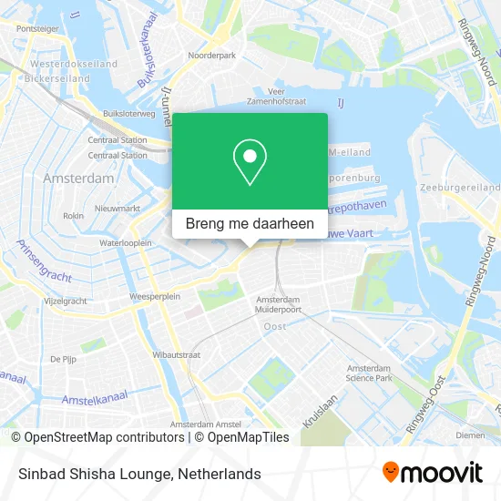 Sinbad Shisha Lounge kaart