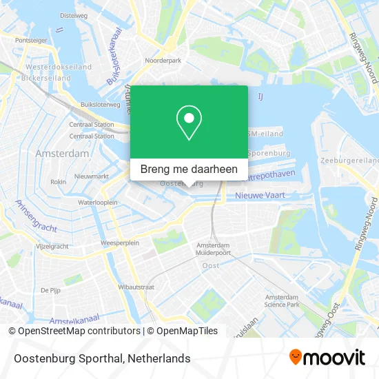 Oostenburg Sporthal kaart