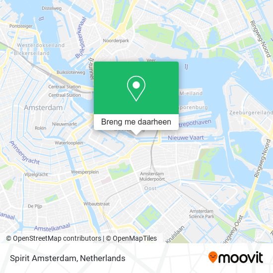 Spirit Amsterdam kaart