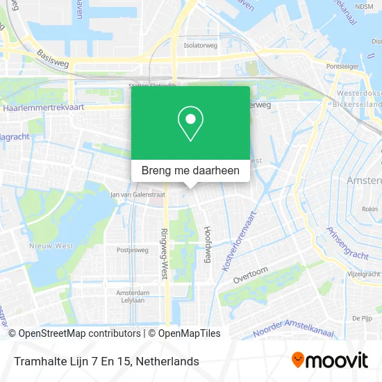 Tramhalte Lijn 7 En 15 kaart