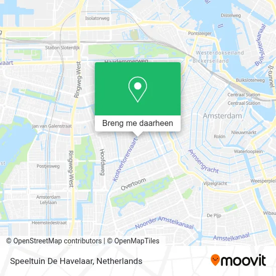 Speeltuin De Havelaar kaart