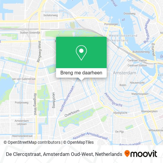 De Clercqstraat, Amsterdam Oud-West kaart